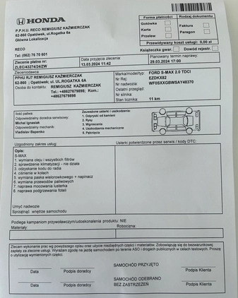 Ford S-Max cena 31900 przebieg: 176400, rok produkcji 2010 z Skępe małe 352